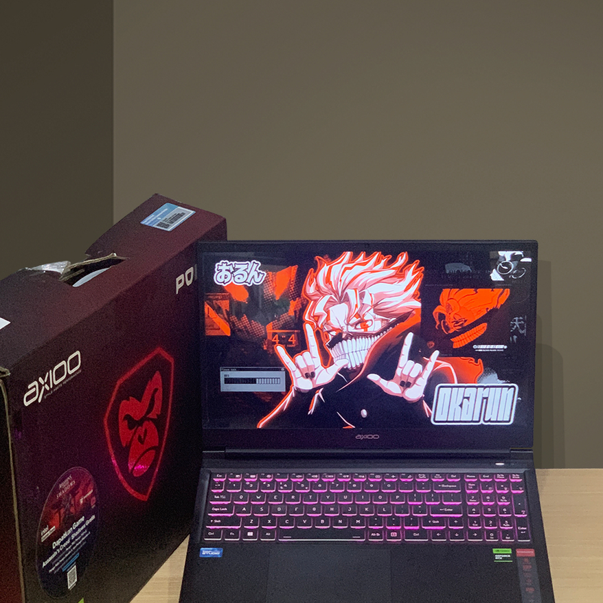 AXIOO PONGO 750 GARANSI 2027 SEPTEMBER CORE I7 13620H RTX 4050
