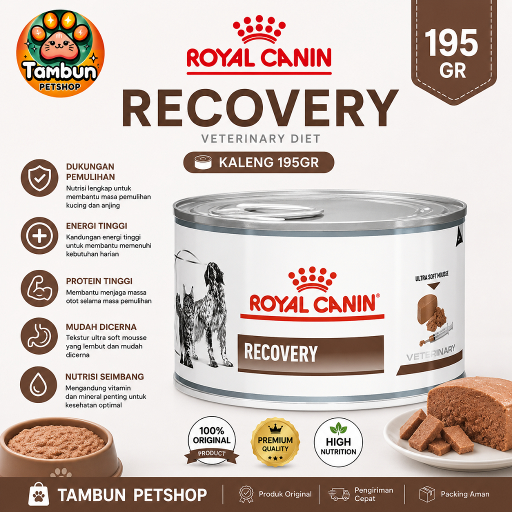 Royal Canin Recovery kaleng 195g / Wetfood Royal Canin/ Recovery