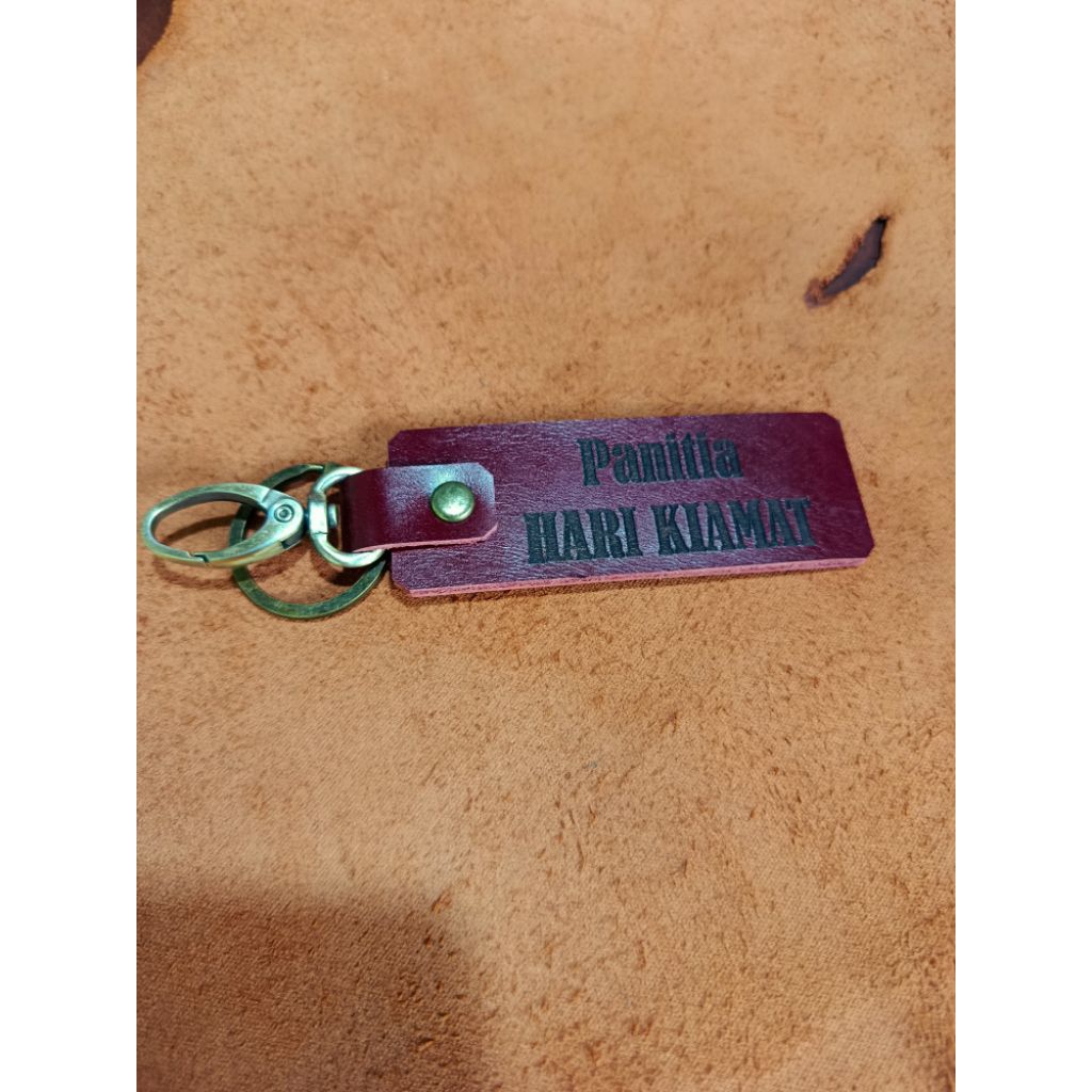 Gantungan Kunci Kulit Sapi Asli /Souvenir Gantungan Kunci Kulit / Gantungan Kunci Kulit Custom