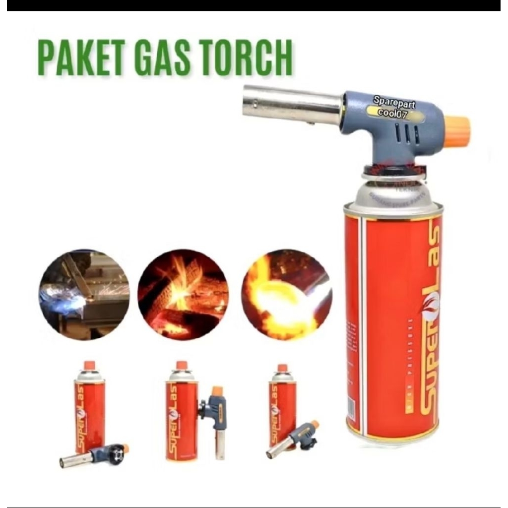 New PAKET GAS TORCH | PORTEBLE GAS TORCH | BLANDER LAS SET + GAS | KEPALA LAS | ALAT BAKAR MAKANAN G