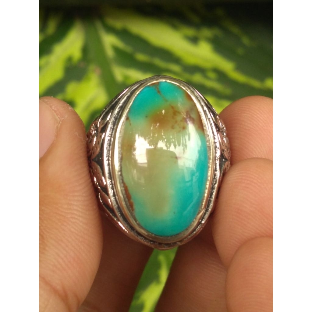 Natural pirus persia biru polos gradasi Top Quality