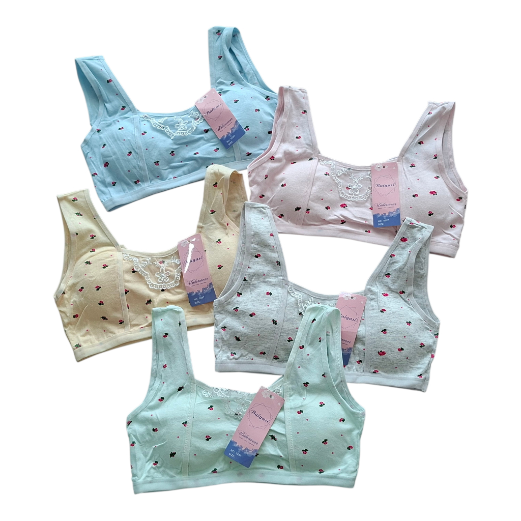 Miniset Anak Motif Cantik Miniset Remaja Busa Tipis Katun Tali Lebar
