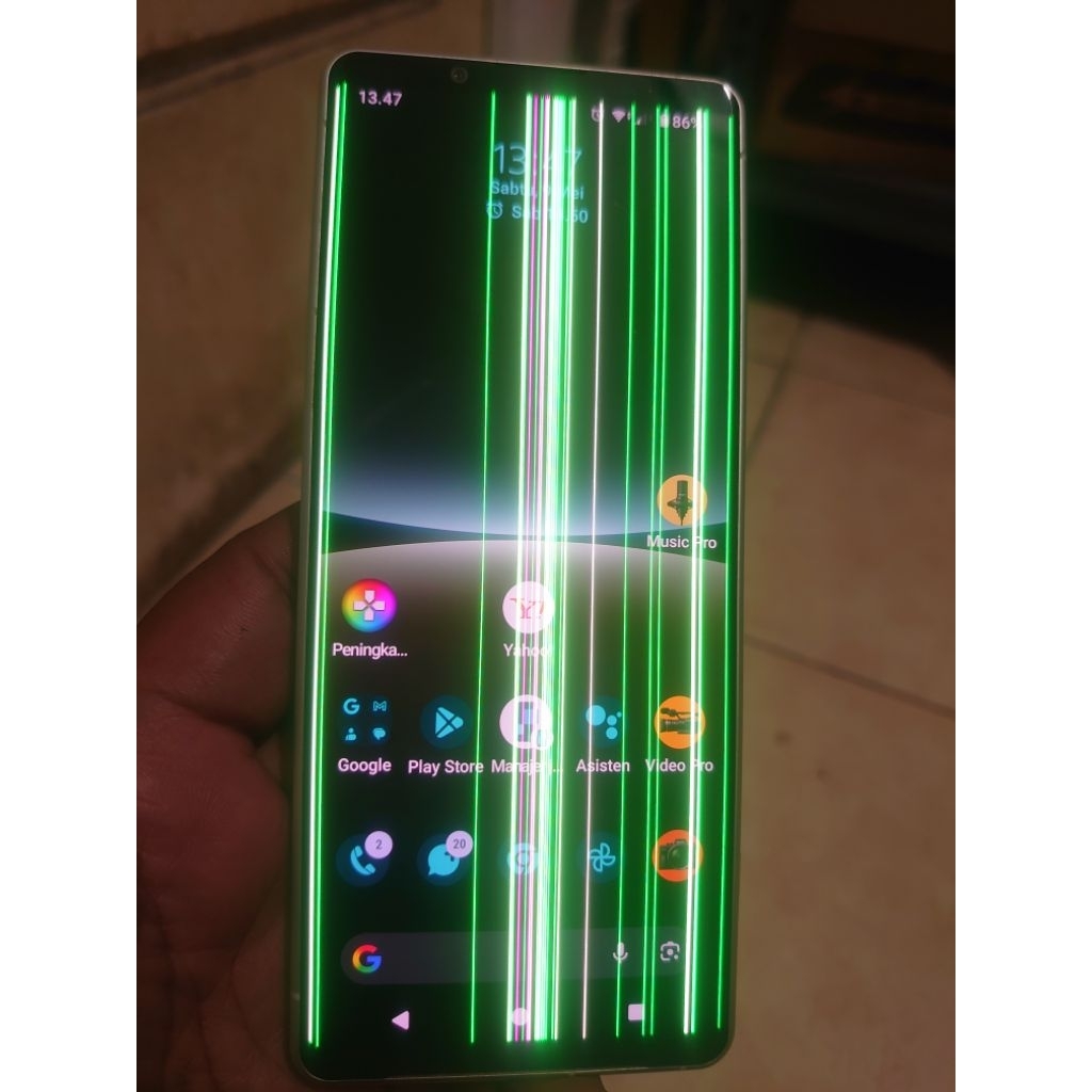 Sony Xperia 5 IV minus lcd bergaris
