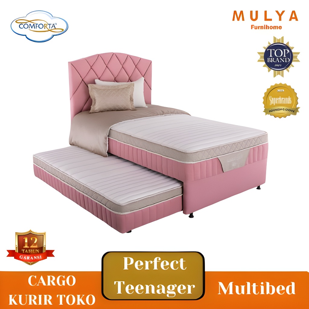 Kasur Springbed Sorong Set Comforta 2 in1 /Bed Sorong Comforta/Comforta Multibed Perfect Teenager Fu