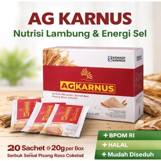 AG KARNUS Nutrisi Pendamping Diabetes - AG Cereal - Alga Gold Cereal Original