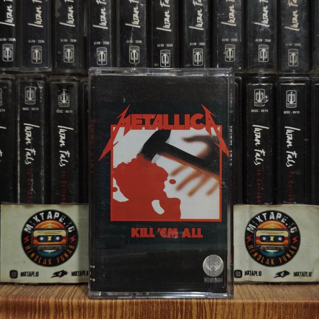 Kaset - Metallica - Kill 'Em All - Radio Tape - Kaset Pita - Radio - Pemutar Kaset - Retro - Classic
