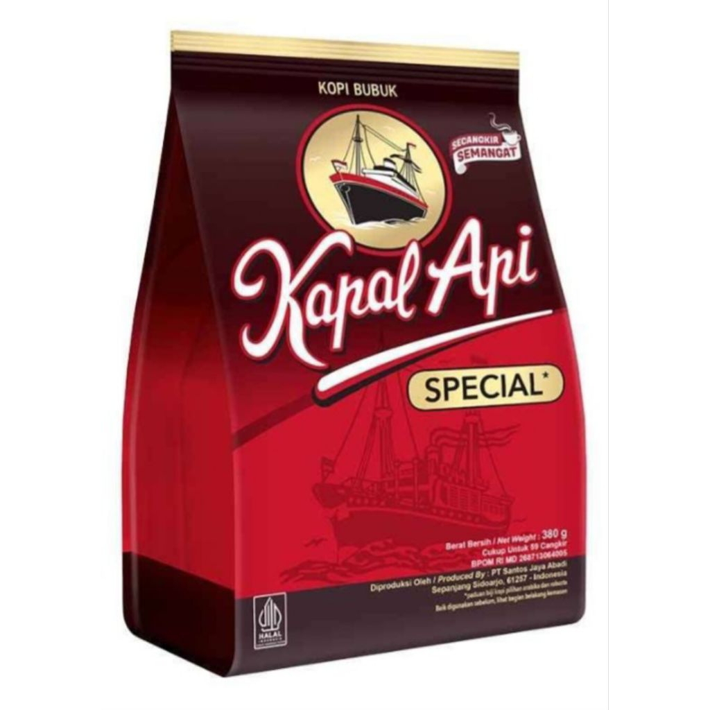 Kopi Bubuk Kapal Api Special Merah 380g - Nikmati Kelezatan Kopi Instan
