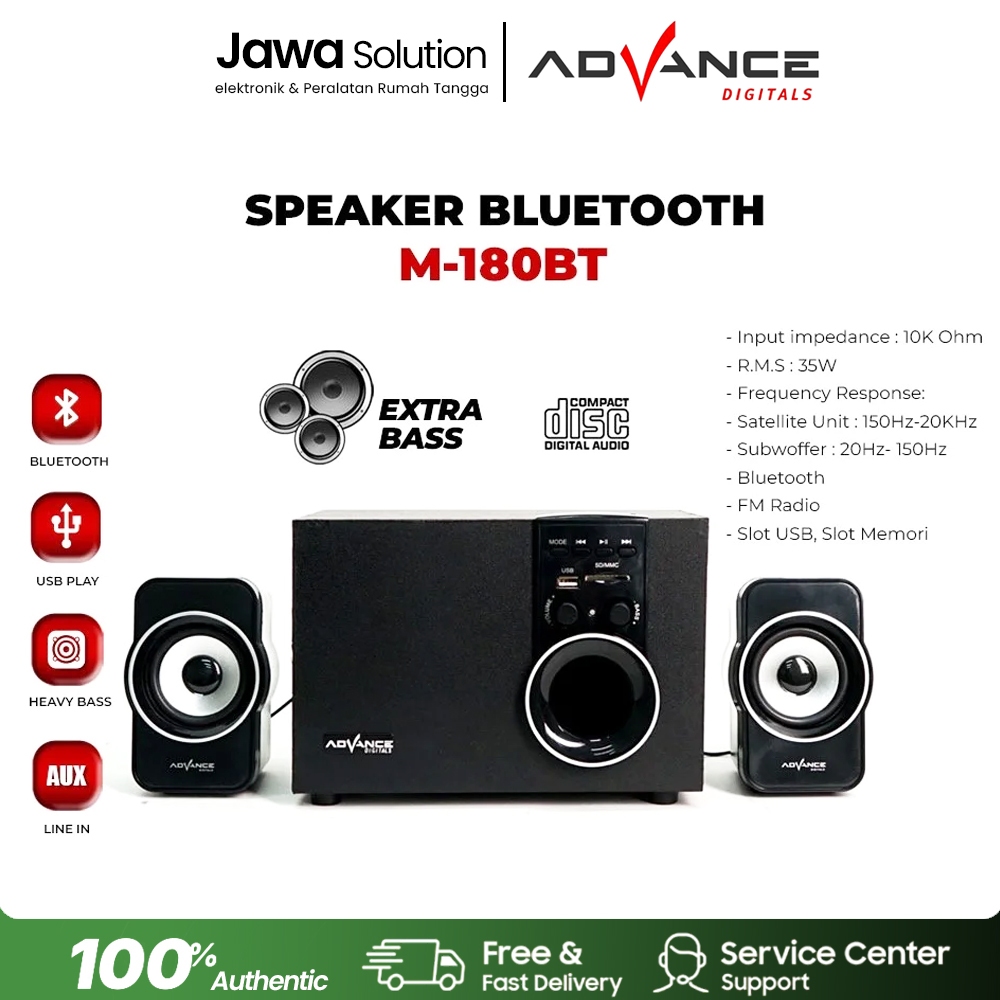 SPEAKER BLUETOOTH ADVANCE M180bt Bluetooth  Fm Radio