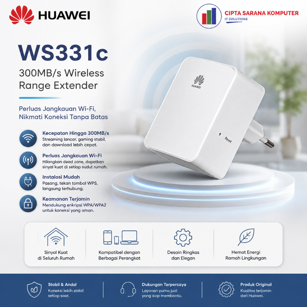Huawei WS331C Range Extender Wifi - New Original