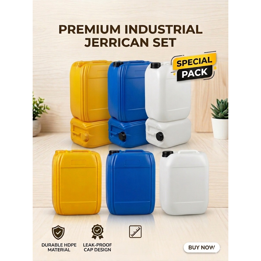 Jerigen 20-25 Liter Bekas Berkualitas - Bersih, Tebal & Anti Bocor