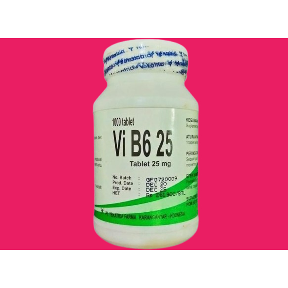 vitamin b6 yekatria 25 mg isi 1000