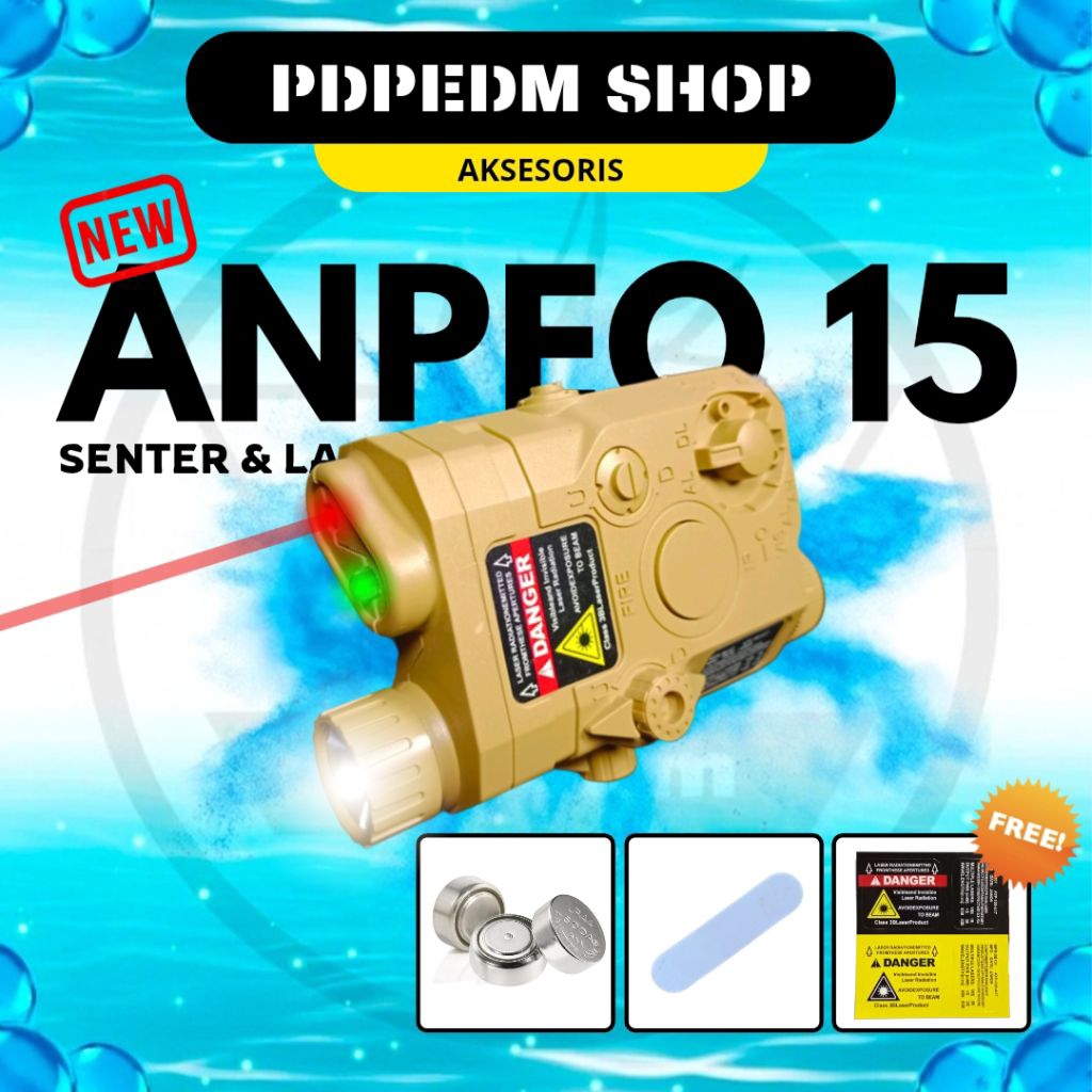 ANPEQ 15 Dummy Senter Tactical ANPEQ 15 Flashlight Senter Dan Laser