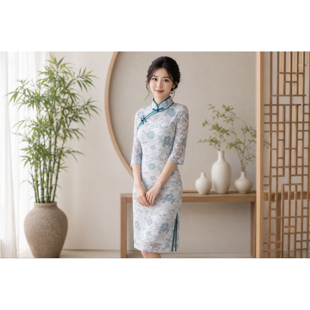 Cheongsam || Chinese Dress || Traditional Chinese Outfit || Dress Imlek || OOTD DRESS