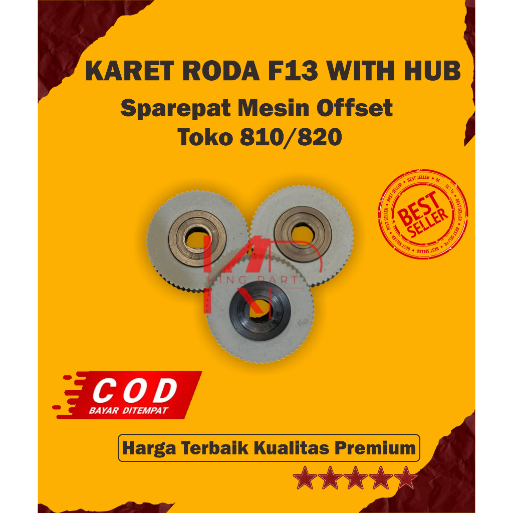 F13 RODA KARET PENARIK KERTAS MESIN Cetak OFFSET TOKO 810 820