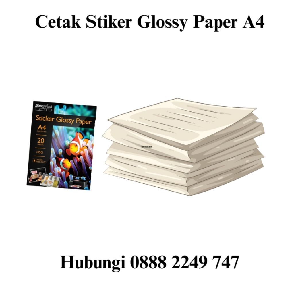 Cetak stiker A4