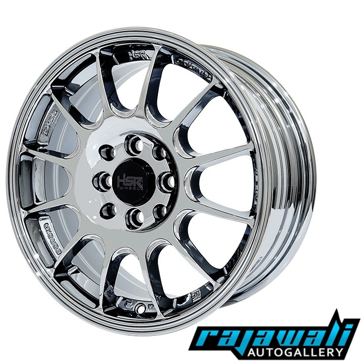 Velg Black Chrome Ring 16 Model Rally Velg HSR Talibau Untuk Mobil Yaris Jazz Avanza Ignis