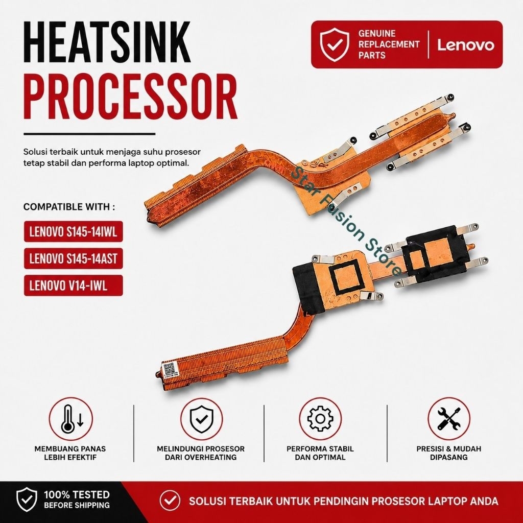 Heatsink Processor Lenovo S145-14IWL S145-14AST V14-IWL