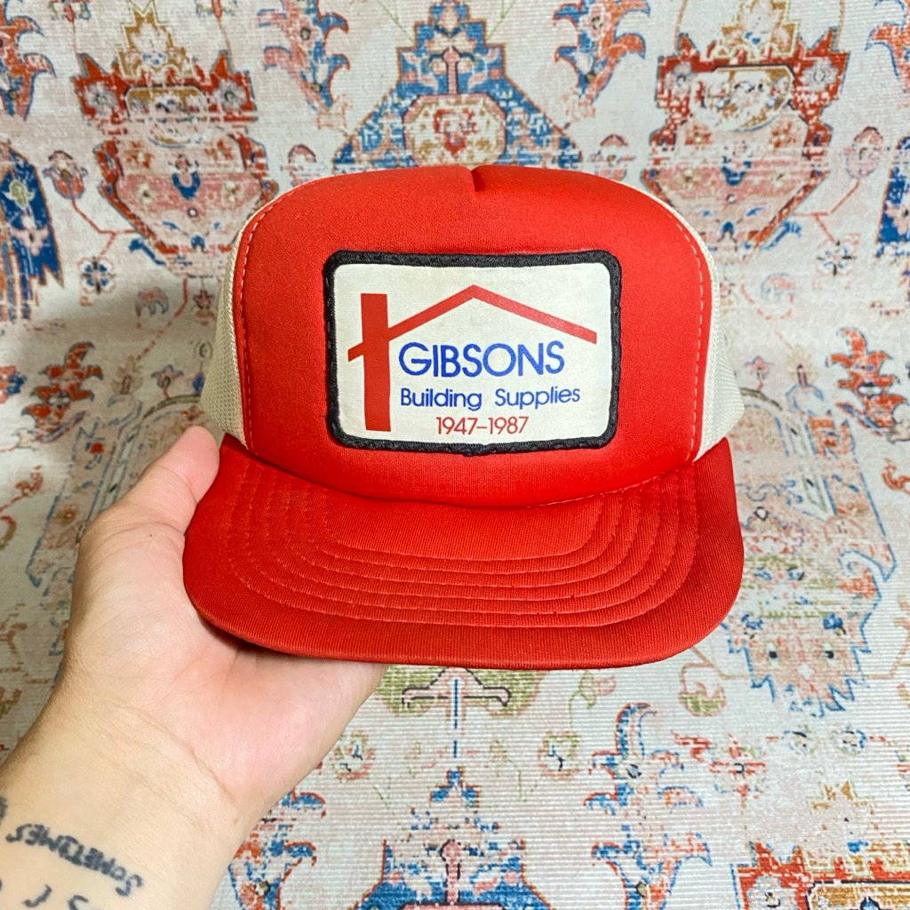 Vintage Trucker Hat Gibson Building Supplies  by Yupoong
