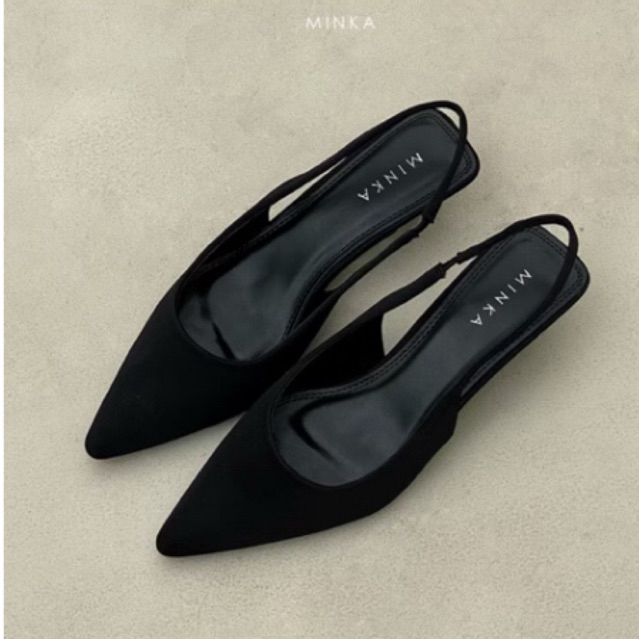 PRELOVED - Minka Byo Pointy Kitten Heels | Black | Uk 40