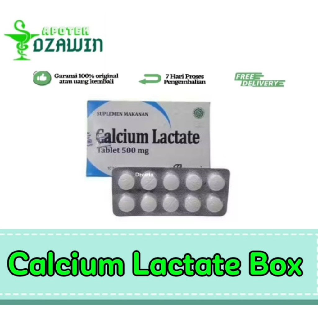 Calcium Lactate BOX 500 mg 100 Tablet