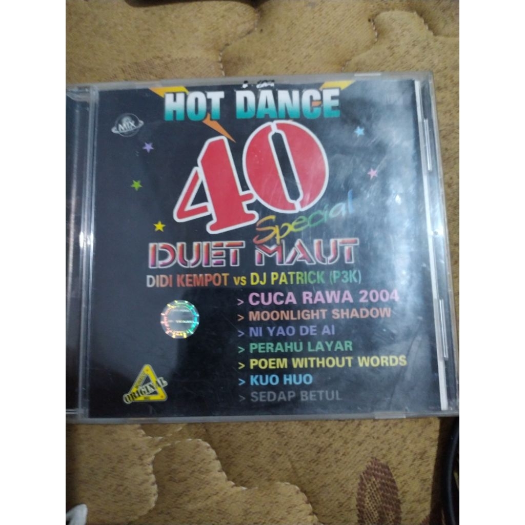 CD Audio Hot Dance 40 Special Duet Maut - Didi Kempot VS DJ Patrick(P3K) (Mix Records - PT.Nagaswara