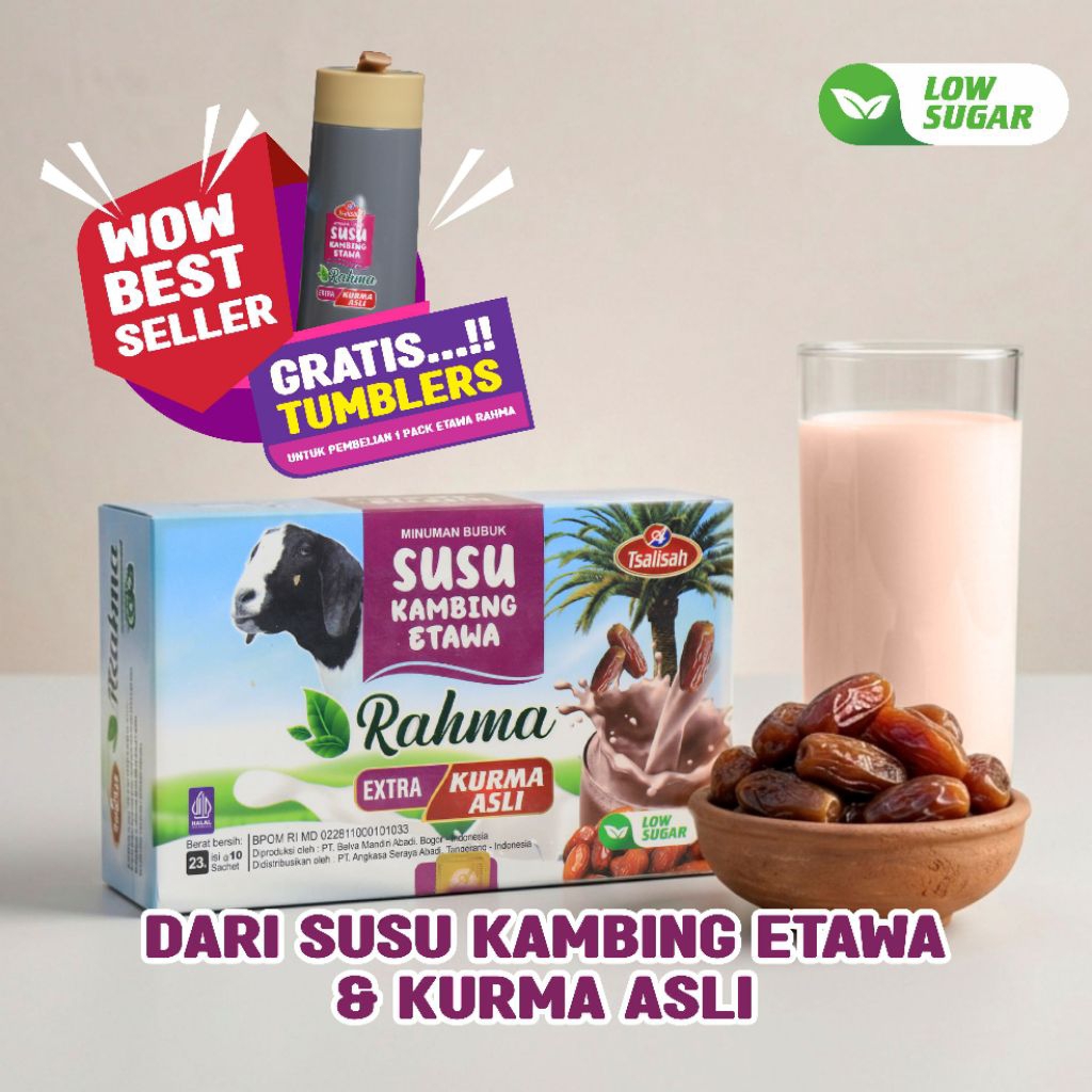 Susu Kambing Etawa Rasa Kurma / Susu kambing etawa isi 10 sachet / Susu Kambing Etawa