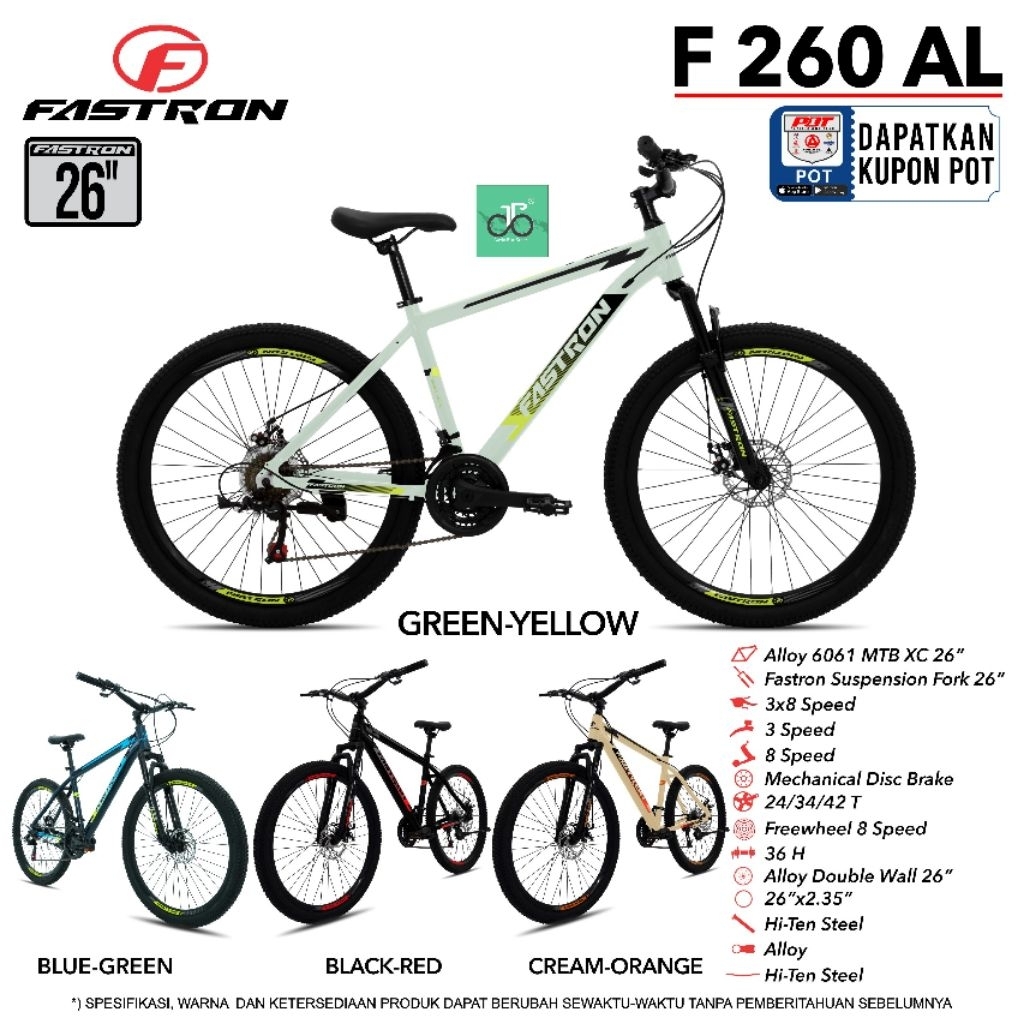 Sepeda MTB 26" Fastron F 260 AL TERBARU 260AL
