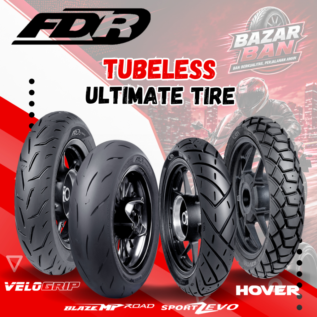 (PRODUKSI TERBARU) BAN FDR TUBELESS RING 12 13 14 / BAN FDR ULTIMATE MEDIUM SOFT COMPOUND GEN 2 / BA