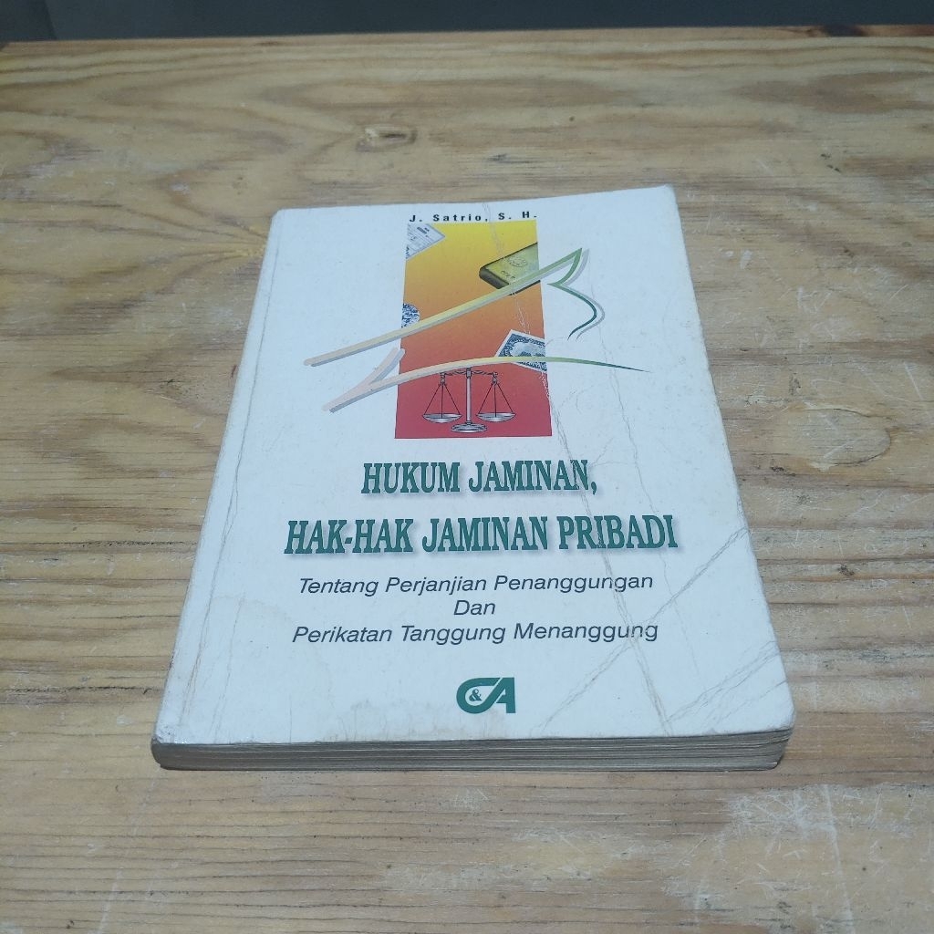 Buku Hukum Jaminam Hak Hak Jaminan Pribadi Penanggungan & Perikatan Tanggung Menanggung