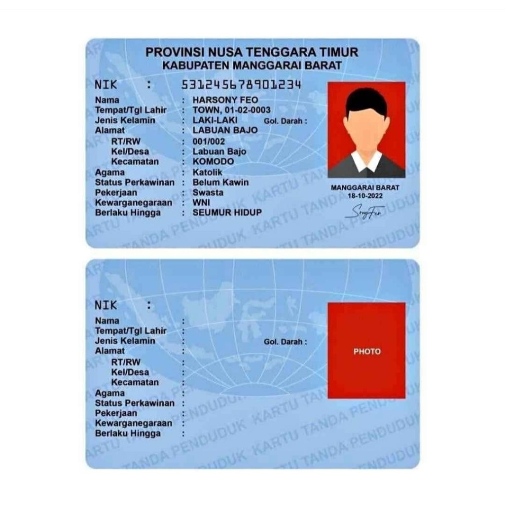 Cetak ulang ktpAsli semua wilayah 1 hari jadi