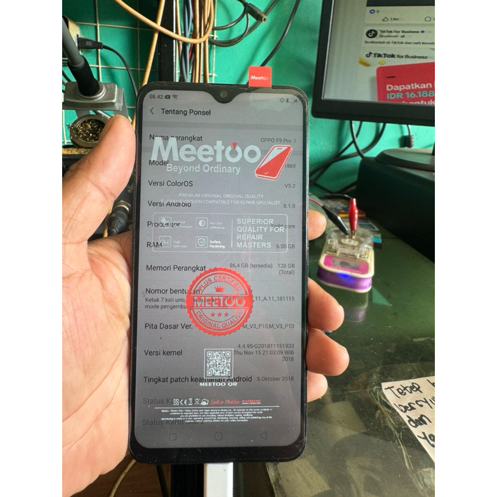 MESIN OPPO F9 PRO CPH1869 RAM 6GB INTERNAL 128GB