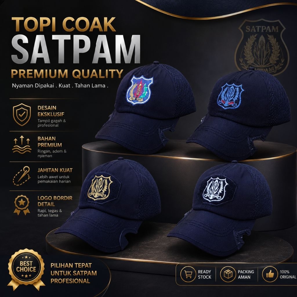 Topi Tactical Logo Satpam Topi Punisher Logo Satpam Topi Coak Satpam
