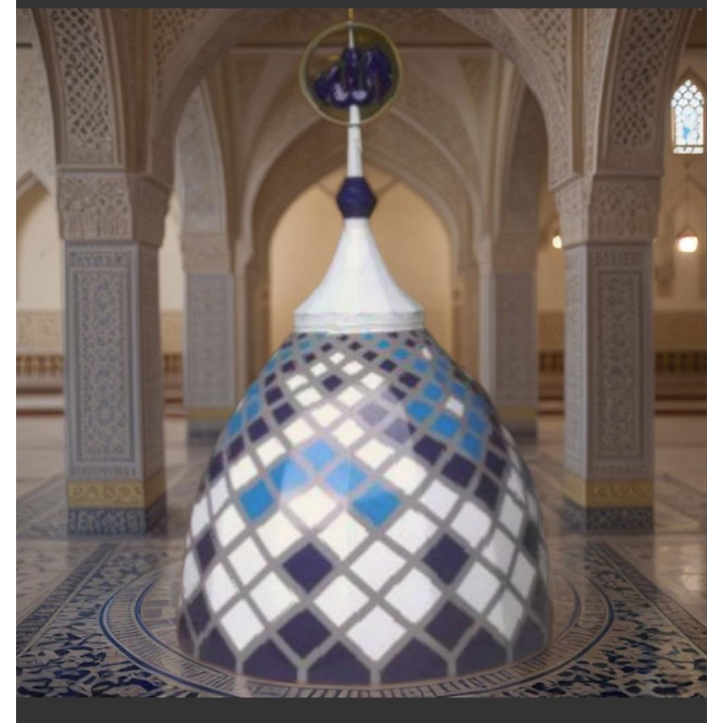 Kubah Masjid Galvalum 80 cm tapak bawah berkualitas