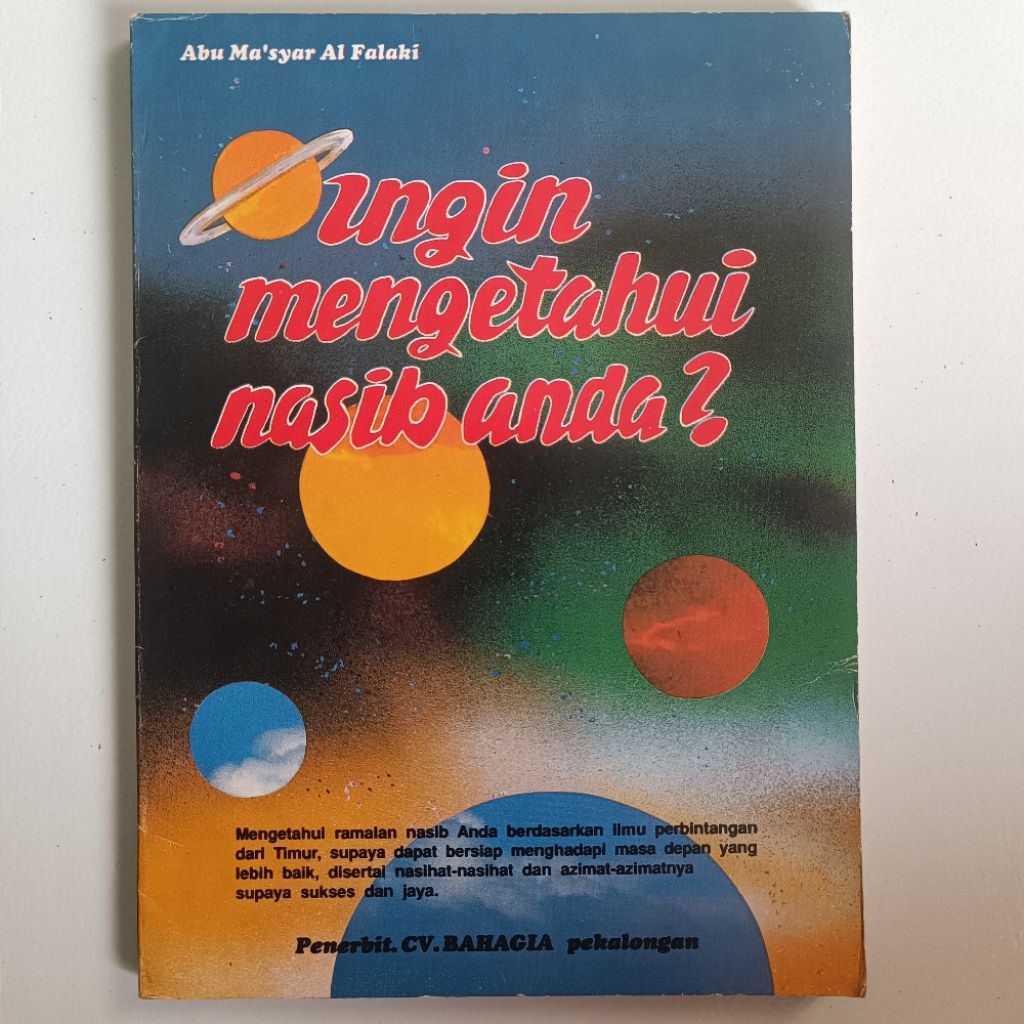 EDISI ORIGINAL BUKU TUA Terjemah Kitab Abu Ma'syar Al Falaki : Ingin Mengetahui Nasib Anda