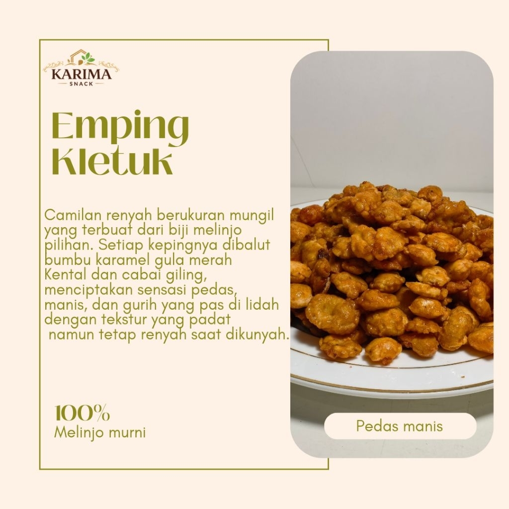 EMPING KLETUK PEDAS MANIS KEMASAN TOPLES