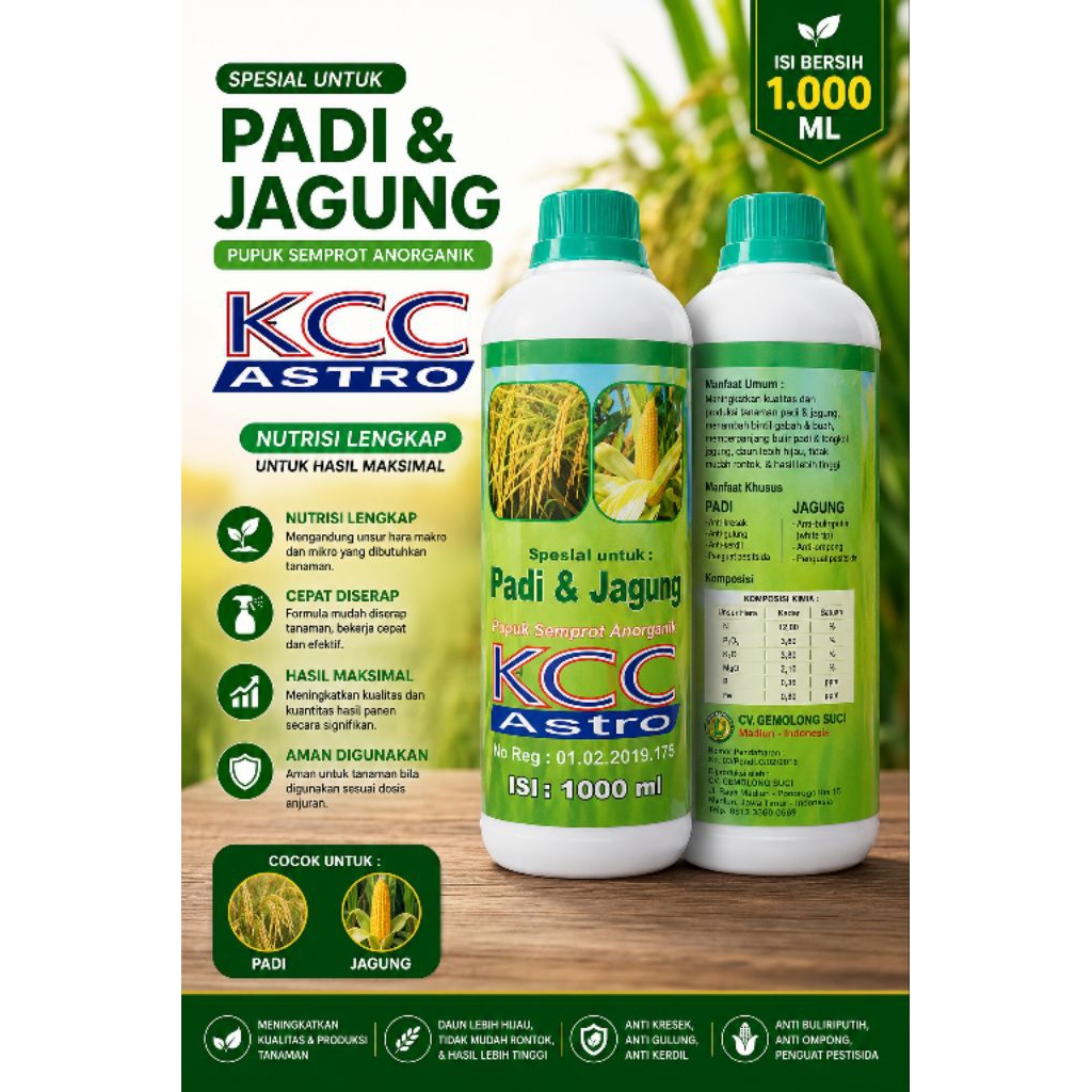 KCC ASTRO PADI JAGUNG || 1 Ltr