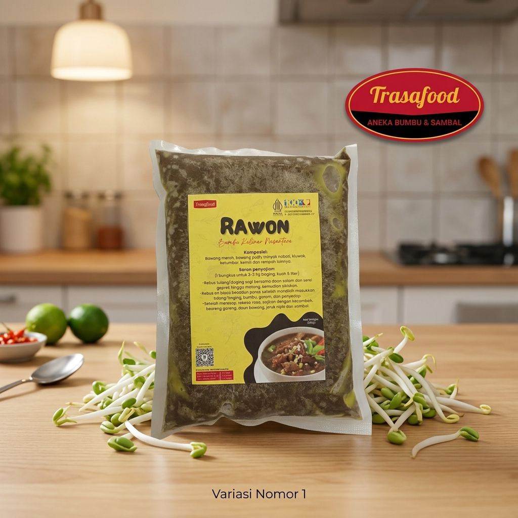 Bumbu Rawon Homemade Tidak Pakai Pengawet Kemasan Stengah Kg (500 gr), oleholeh makassar, jual bumbu