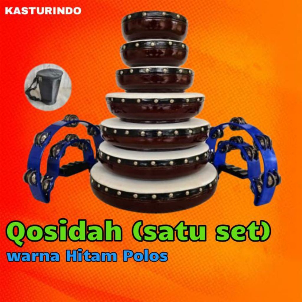 Satu Set Alat Musik Islami Qosidah Rebana