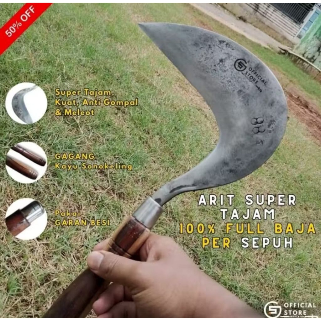 Sabit Arit Tajam Full Baja Per Model Cikajang Asli Garut