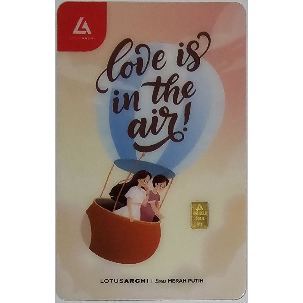 Logam Mulia Lotus Archi 0.1 Gram Love Is In The Air Valentine's Edition