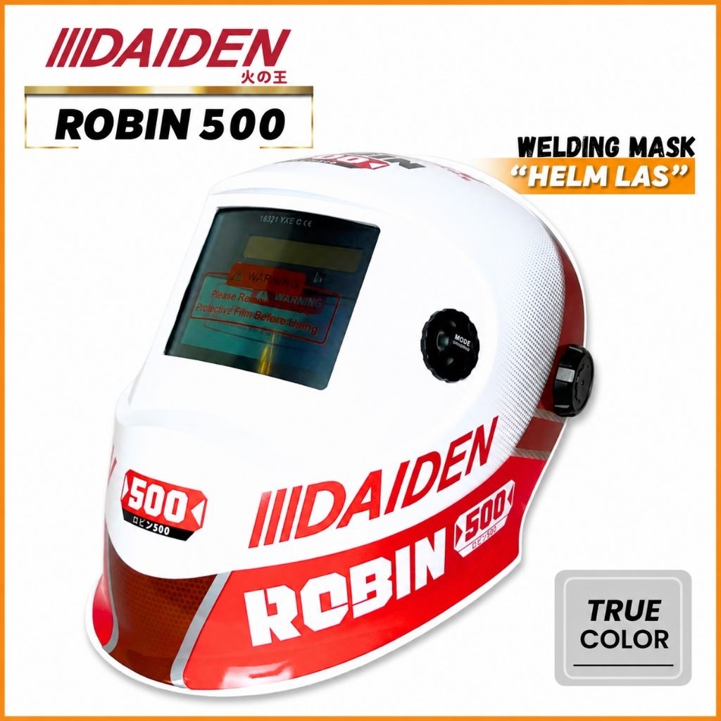 Topeng Las Daiden Robin 500 Topeng Las Digital Otomatis Helm Las Otomatis