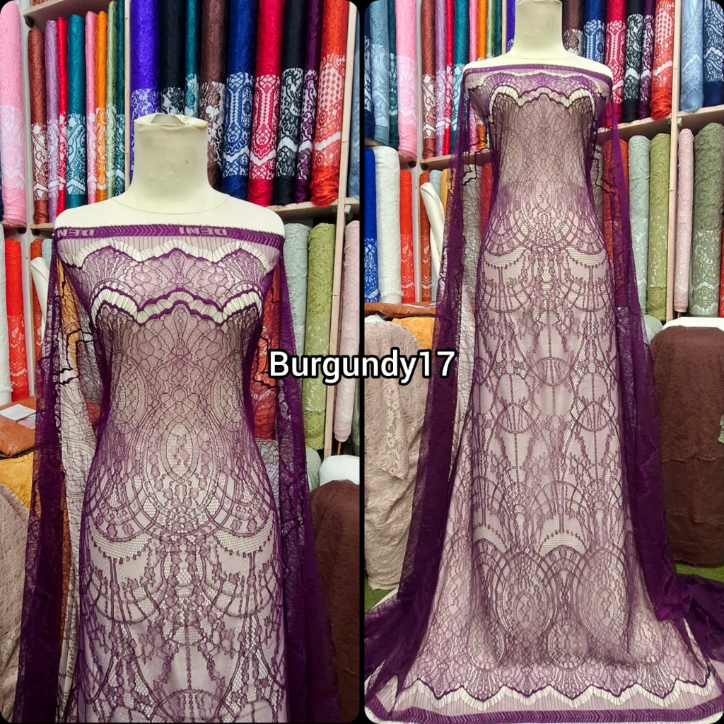 KAIN BROKAT CHANTILY BAKAL KEBAYA MODERN