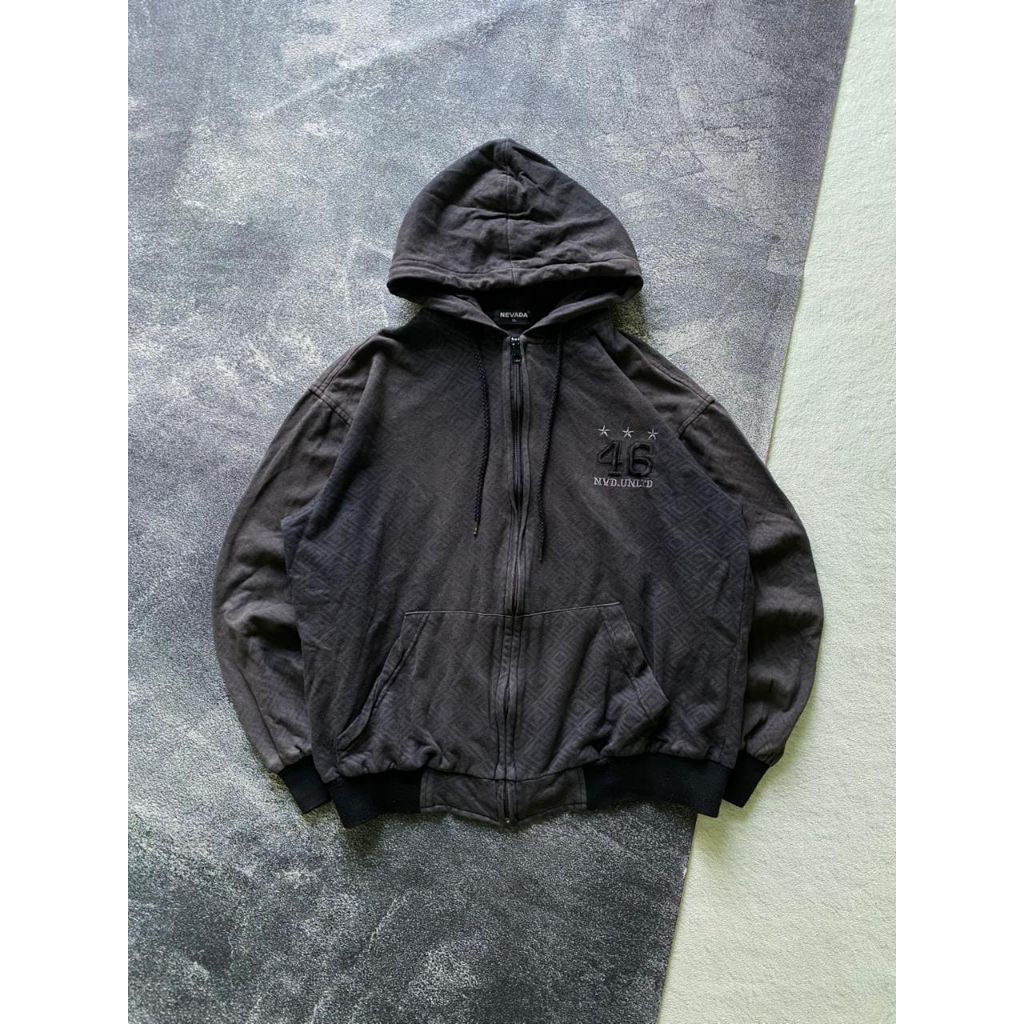Hoodie Ziper Nevada Full Print Second