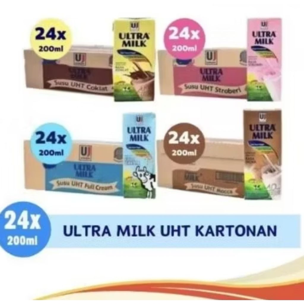 Ultramilk susu uht 200ml 1 dus (24 pcs)