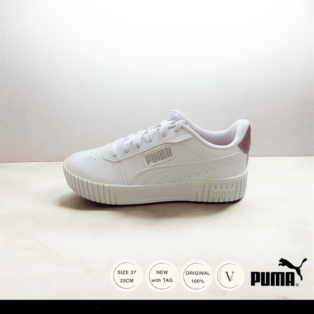 Puma Shoes Sepatu Sports Casual Wanita Putih Original 100%