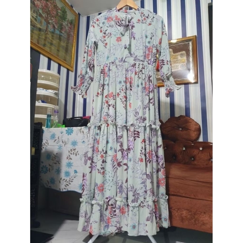 Dress bunga ceruty by Poppy Syari