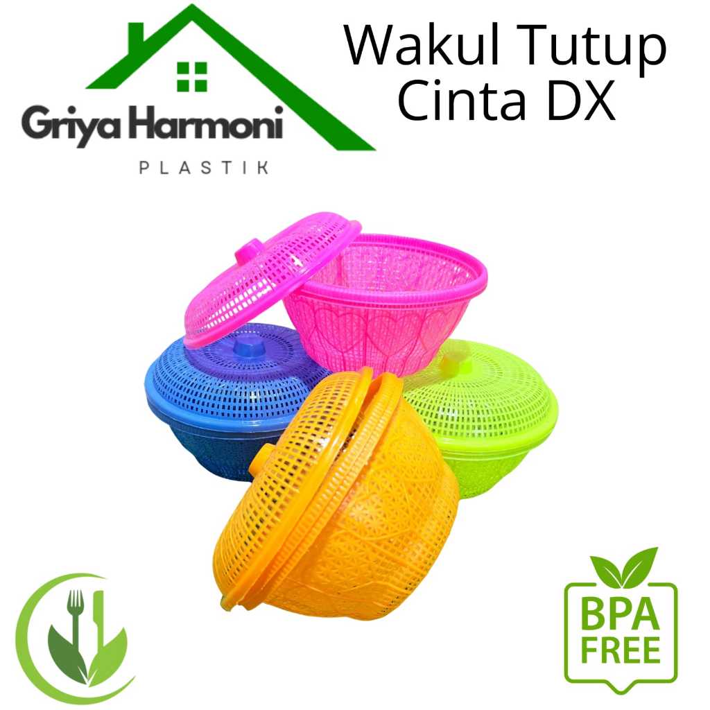 (PAKET HAJATAN 100 PCS) WAKUL TUTUP HATI DX - BESEK TUTUP NASI HAJATAN - MARANG/CETING BAHAN PLASTIK
