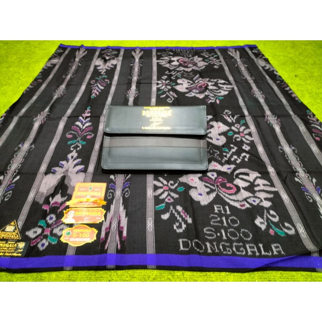 SARUNG DONGGALA ORIGINAL TIPE MGT S-100 JAHITAN TENGAH FULL SUTRA BISA COD