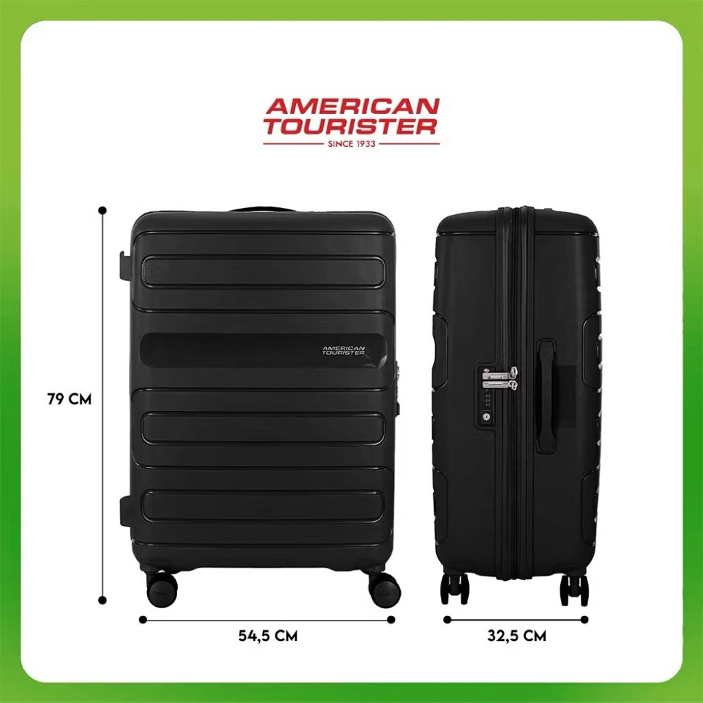 KOPER AMERICAN TOURISTER RINIA BLACK LARGE