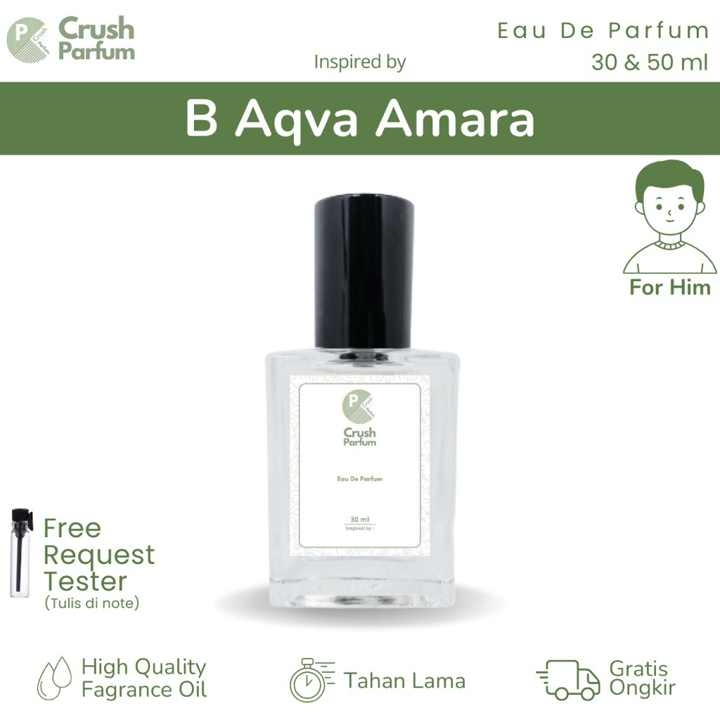Crush Parfum Bvl Aqva Amara parfume pria segar woody